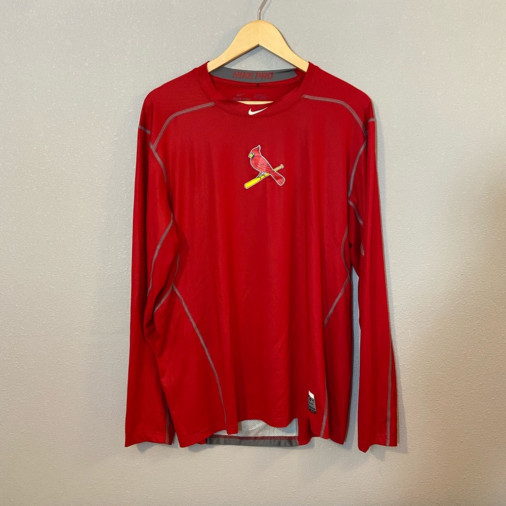 Nike Pro Dri-Fit St. Louis Cardinals MLB Authentic Red L.